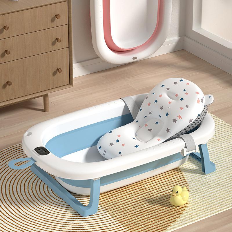 infant bathtub baby bathtubs newborn large size sitting lying bath basin household children temperature sensing bath bucket