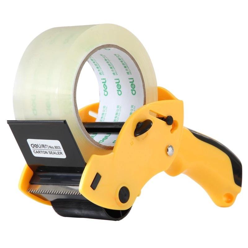 deli 803 carton sealer tape dispenser 6cm transparent tape cutter manual packing machine manual packer