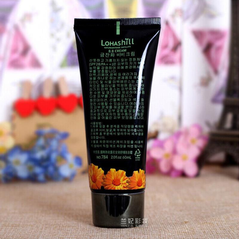 Lohashill Lohashill Marigold Soothing BB Cream 60ml Nude Makeup Cream Isolation Moisturizing Concealer Oil Control Foundation Specification drawing