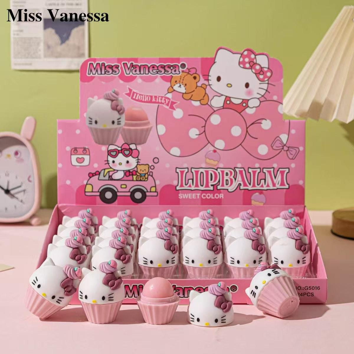 cross-border new miss vanessa cartoon vaseline lip balm anti-chapping hydrating lip balm moisturizing repair Application Scenario