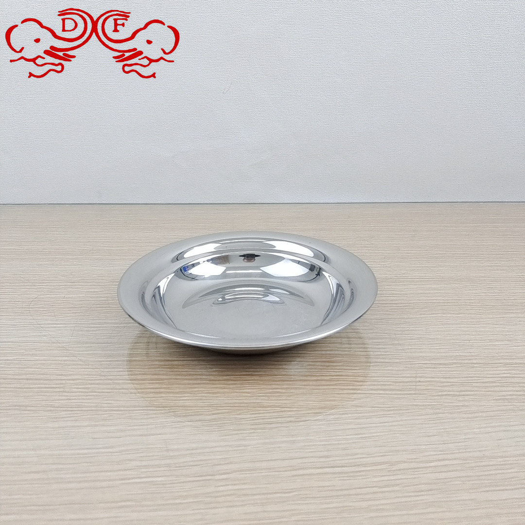 طبق DF688845، صحون فاتحة مسطحة على شكل الفولاذ غير القابل للصدأ Specification image