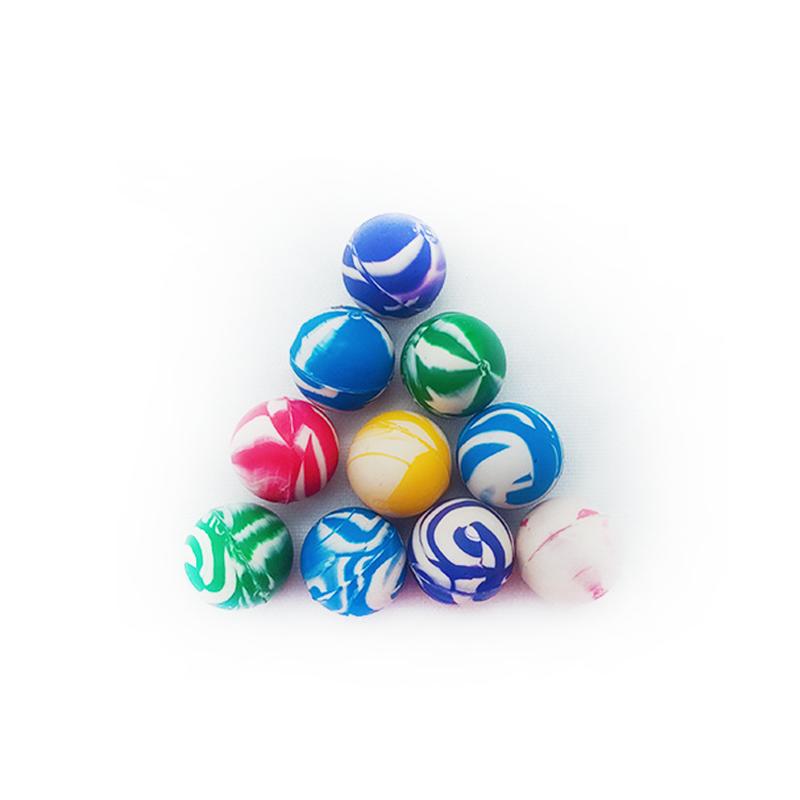 Supermarket Binary Toys Floral Ball Color Frosted Rubber Bouncy Ball Children Primary School Students Pet Toy Ball Application Scenario
