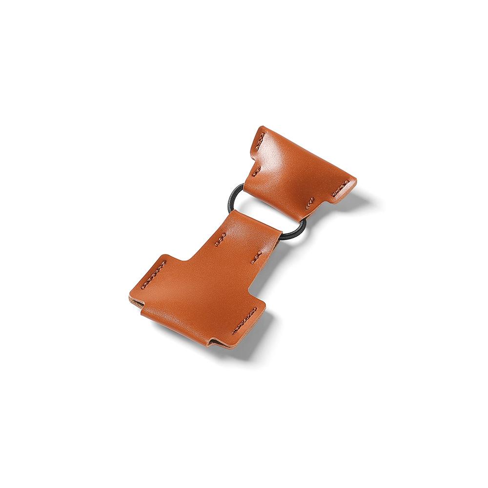 Outdoor Campsite Claw Hammer Leather Cover Belt Elastic String Lightweight and Wear-Resistant Easy Installation Double Head Protection Flatter Item Picture