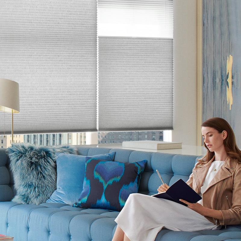 day & night curtain honeycomb curtain shading insulated push-pull soundproof bedroom living room honeycomb curtain balcony bay window cellular shades