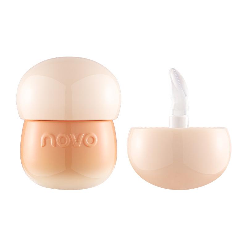 novo milk can lip balm lipstick water light mirror lip lacquer non-fading no stain on cup female student party white jelly lip mud Item Picture