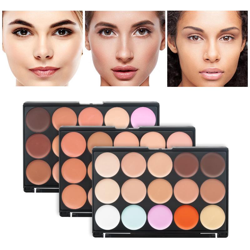 15 colors concealer foundation cream shading cream amazon aliexpress cross-border in stock wholesale Specification drawing