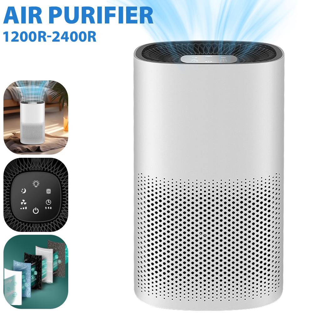 smart indoor air clearing machine uvc lamp sterilization formaldehyde removal household mini anion air purifier
