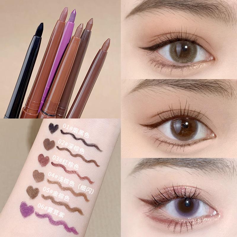 xixi color eyeliner liquid extremely fine not smudge show complexion waterproof sweat-proof brown newbie beginner wholesale details Picture