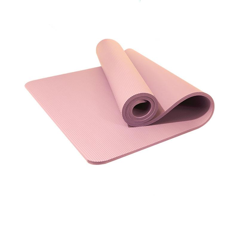 yoga mat thickened widening non-slip adult men and women fitness yoga 185 solid color yoga mat in stock wholesale cross-border full figure