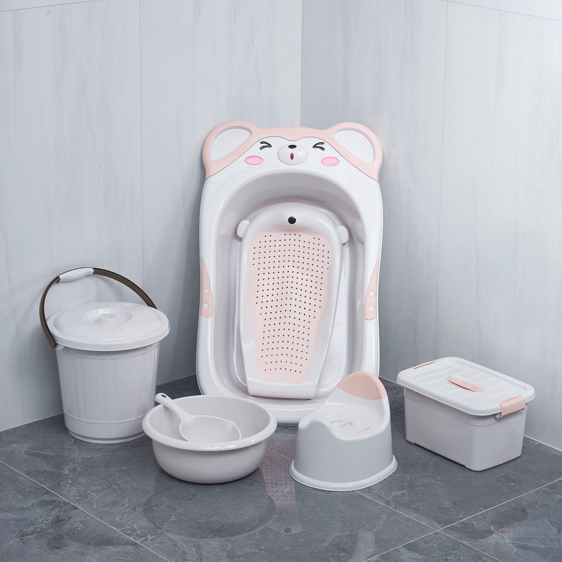 g468 baby bathtub suit bathtub bath bed bucket washbasin bailer toilet portable storage box seven piece set suit