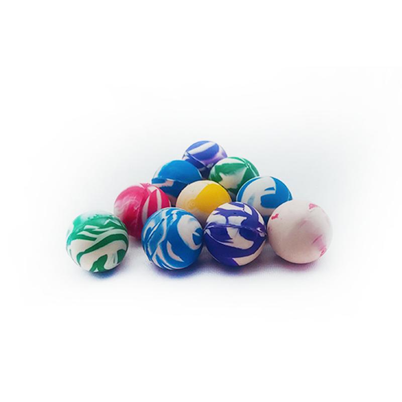 Supermarket Binary Toys Floral Ball Color Frosted Rubber Bouncy Ball Children Primary School Students Pet Toy Ball Item Picture