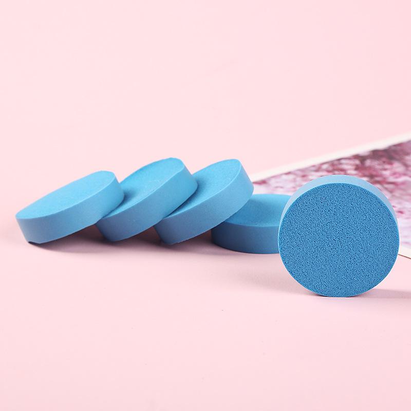 Round Makeup Puff Makeup Latex Powder Puff Studio Powder Puff Smear-Proof Makeup Wet and Dry Dual-Use Beauty Powder Puff