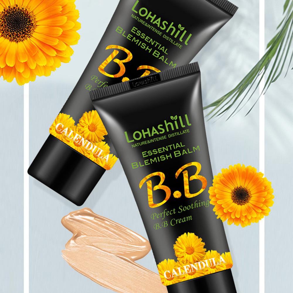 Lohashill Lohashill Marigold Soothing BB Cream 60ml Nude Makeup Cream Isolation Moisturizing Concealer Oil Control Foundation Application Scenario