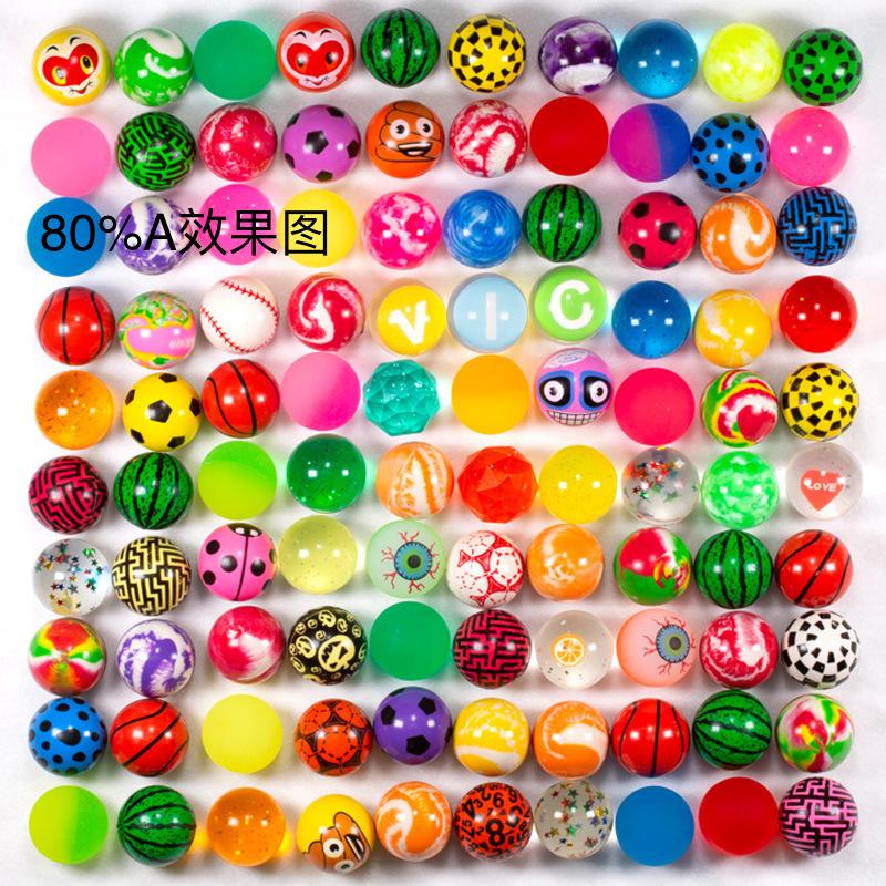 victor 32 elastic ball wholesale one yuan gashapon machine bouncy ball children's toy stall solid bouncing ball Specification drawing