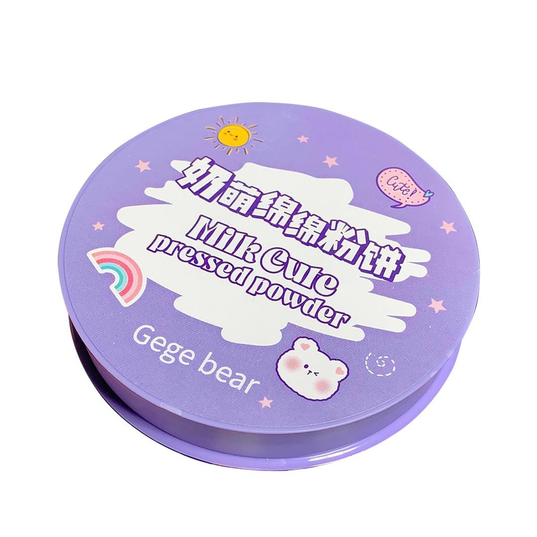 gogo bear milk cute soft powder clear finishing concealer matte brightening highlight makeup face powder student female Item Picture