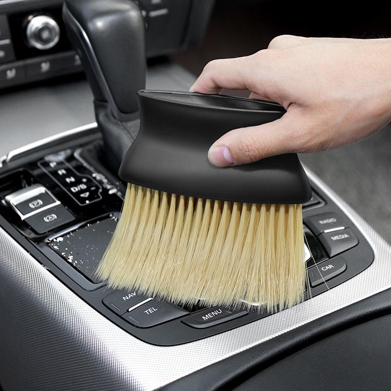 car interior dust sweeping soft brush car washing tools artifact car gap dust removal brush air outlet cleaning brush