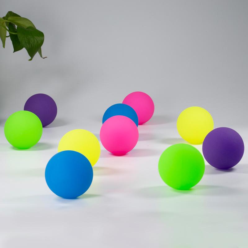 victor luminous bouncy ball high elastic full specification bouncing ball luminous frosted glossy children's toy jumping ball details Picture