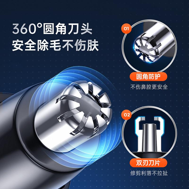 B Degree Electric Nose Hair Trimmer Men's USB Rechargeable Eye-Brow Shaper Mini Shaver for Sideburns Nose Hair Trimmer Application Scenario