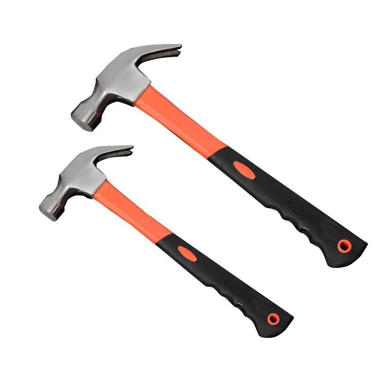 claw hammer wholesale plastic-coated woodworking hammer home decoration nail lifting claw hammer hand hammer tapping hammer outdoor Item Picture