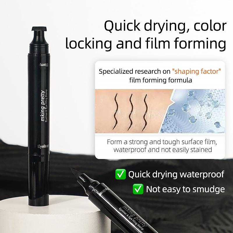 cross-border mk big eye thick black double-headed eye makeup pen seal liquid eyeliner waterproof sweat-proof not smudge Application Scenario