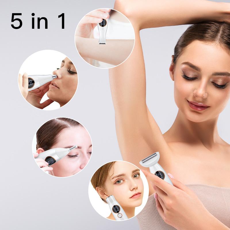 solimpia multifunctional electric depilator women's eye-brow knife private lady shaver nose hair trimmer hair trimmer details Picture