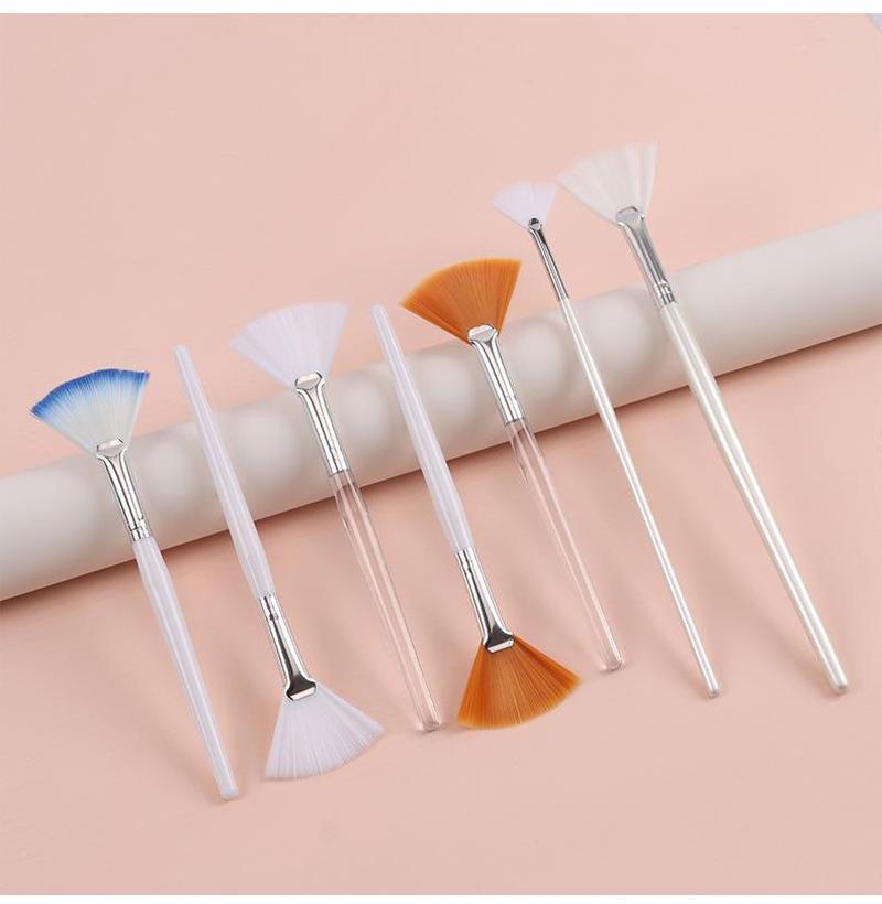 tartaric acid brush fan brush beauty foundation makeup remover brush facial treatment brush skin care soft brush beauty tools cross-border small brush full figure