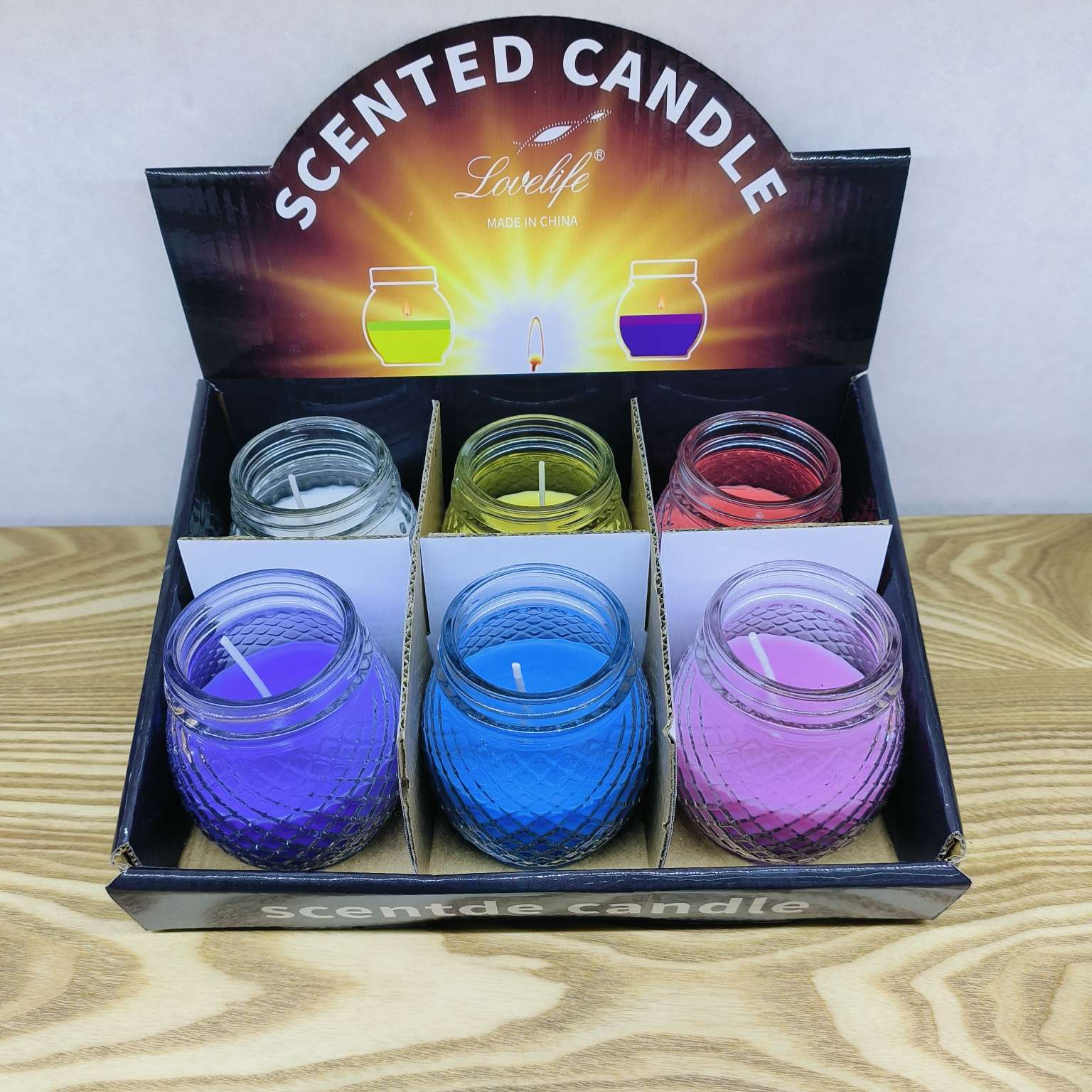 工厂直销  玻璃杯蜡 提升工作环境氛围香薰蜡烛蜡烛产品图