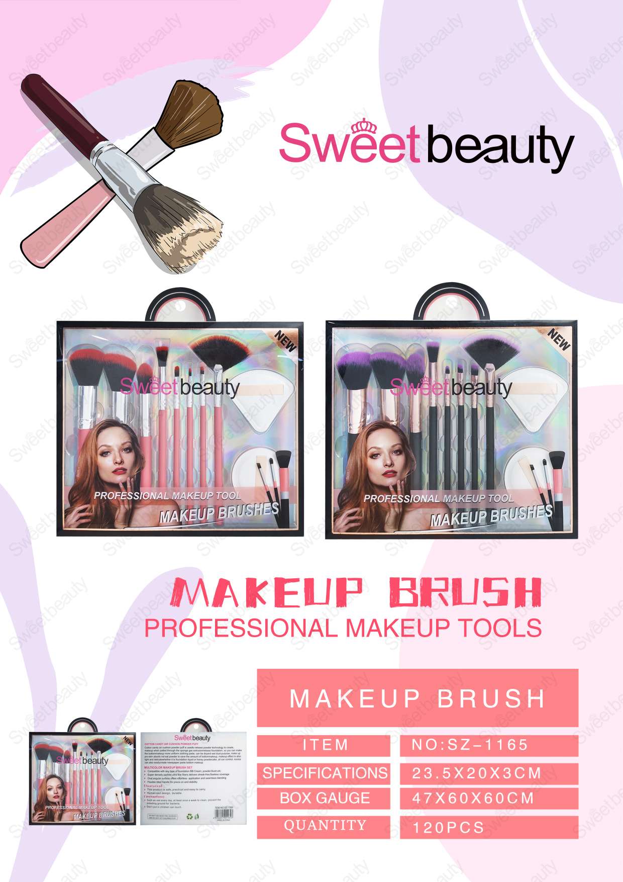 8 makeup brushes +2 beauty eggs