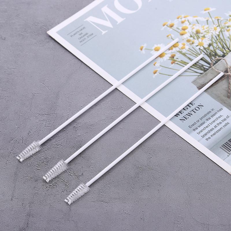 independent packaging straw brush feeding bottle straw spiral brush baby bottle accessories plastic cleansing brush nylon soft brush Specification drawing