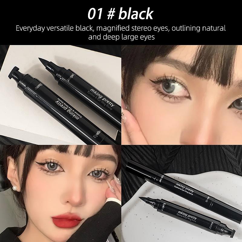 cross-border mk big eye thick black double-headed eye makeup pen seal liquid eyeliner waterproof sweat-proof not smudge Specification drawing
