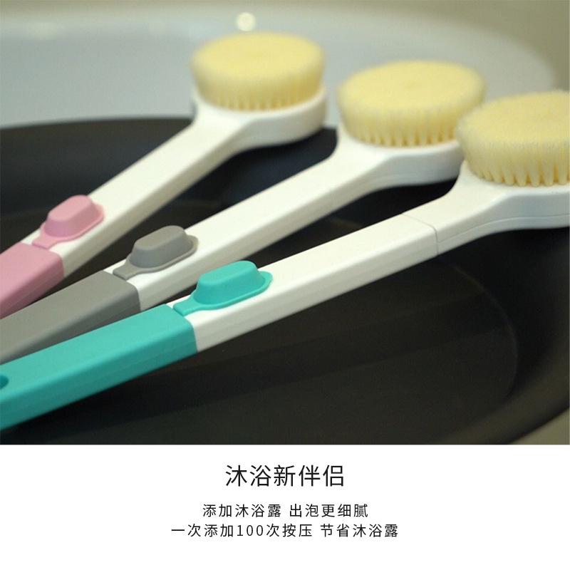bath brush bath rub back bath supplies silicone bath brush long handle soft brush cleaning towel bath rubbing device Application Scenario