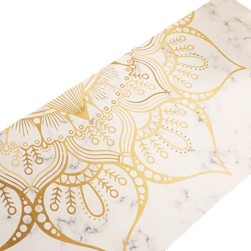 youjia suede yoga mat newly rich mat widened thick non-slip exercise fitness mat yoga mat line yoga mat Item Picture