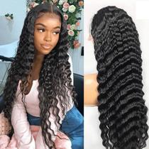 european and american style wig real human hair former lace head cap human hair wigs front lace wig deep wave