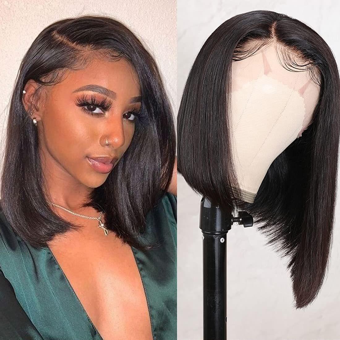 13x4 short bob wigs human hair wigs lace frontal wig