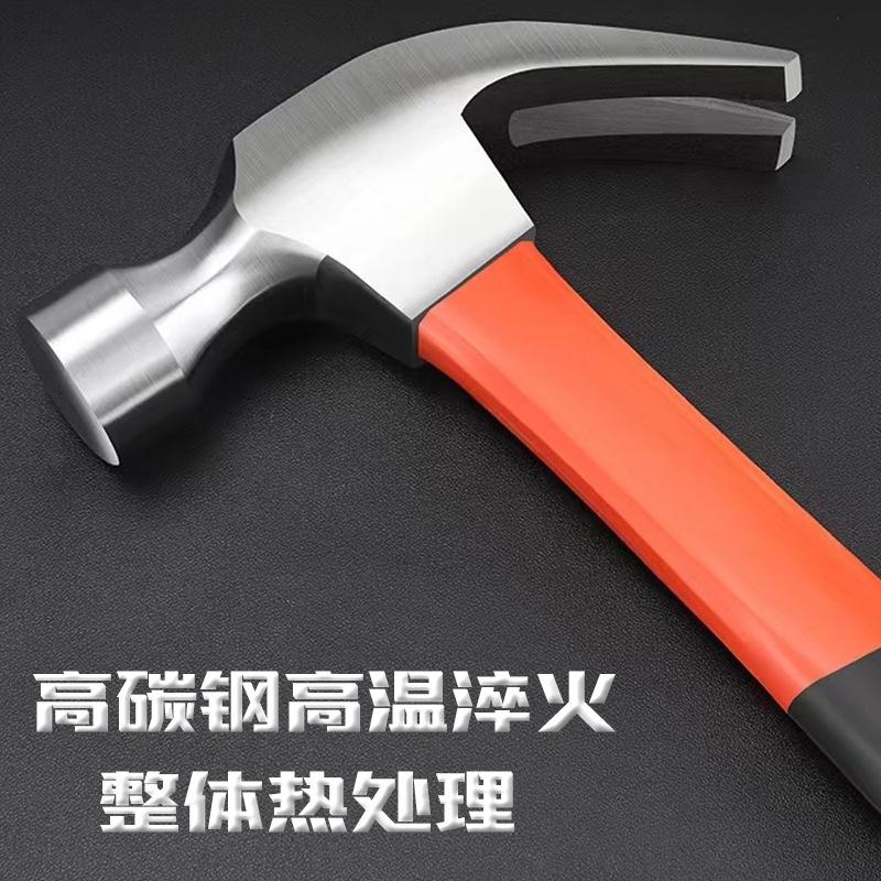 fiber handle nail hammer wholesale hammer new plastic coated claw hammer hammer hand hammer construction site tools household hammer shape Specification drawing