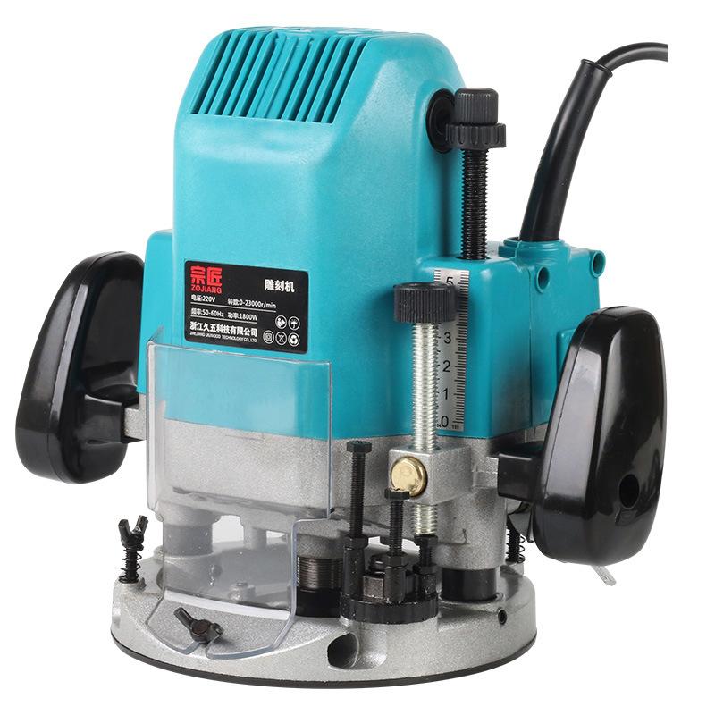 electric router inverted slotting machine woodworking engraving machine trimmer woodworking tools unlocking hole large gong machine electric router Item Picture