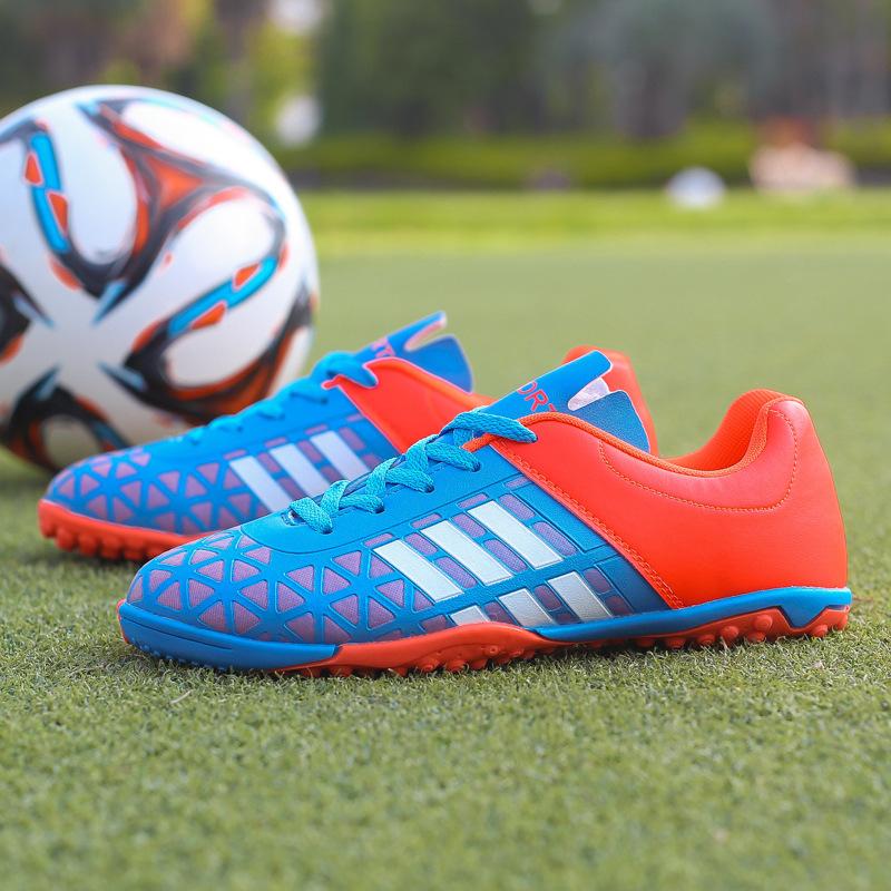 cross-border boys and girls spike turf soccer shoes primary and secondary school students training shoes children's football shoes sneaker combat boots Specification drawing