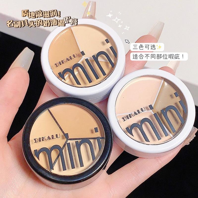 Dikalu Three-Color Concealer Concealer Plate Cover Face Spots Acne Marks Dark Circles Tears Groove Light Shadow Cp Combination