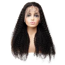 former lace head cap kinky curly lace frontal wig human hair wig factory supply