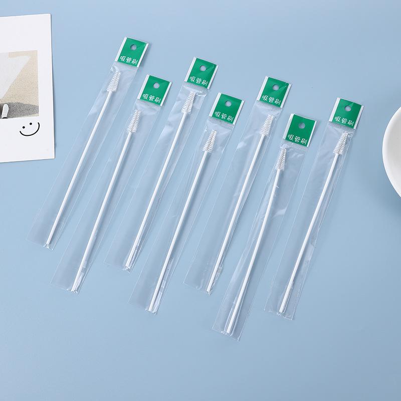 independent packaging straw brush feeding bottle straw spiral brush baby bottle accessories plastic cleansing brush nylon soft brush Application Scenario