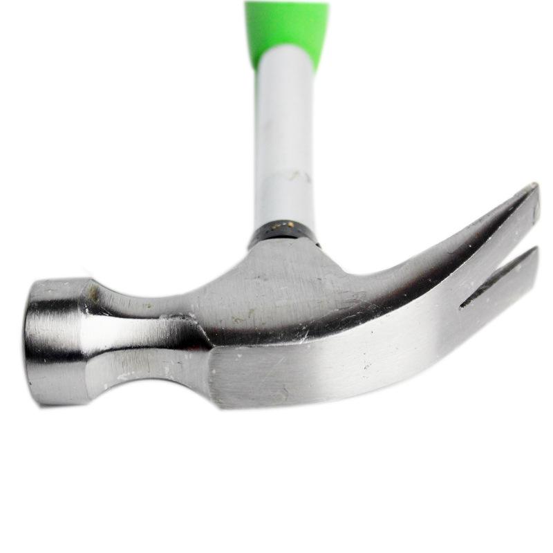 nail hammer factory white steel handle non-slip black plastic handle chrome plating 0.25 0.5 0.75kg yellow spray plastic claw hammer Item Picture