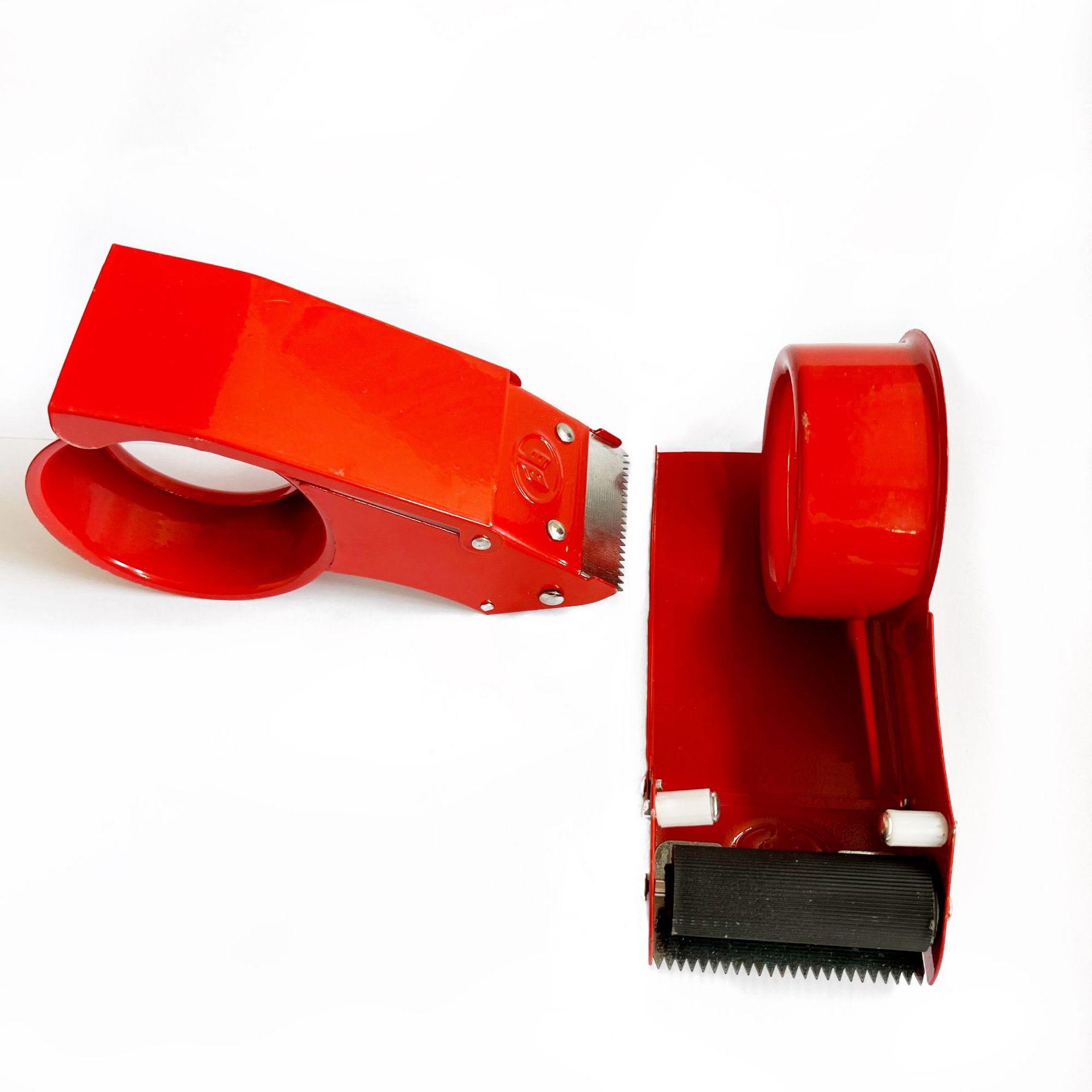 red 4.8cm metal block 60 wide transparent tape cutter carton sealer express packaging artifact adhesive paper machine Application Scenario