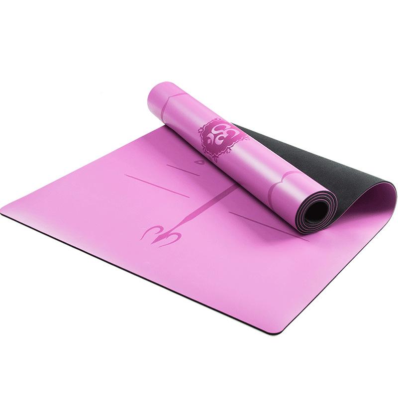 natural rubber yoga mat non-slip men and women beginner thickened professional gymnastic mat local tyrant yoga mat jun yalai Item Picture