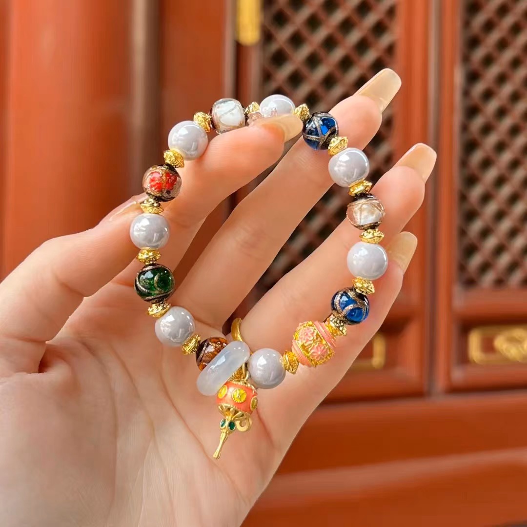 The same style of incense ash ceramic hand-cranked hand bracelet cai, smoke gray and pink for men and women, available for wholesale in stock