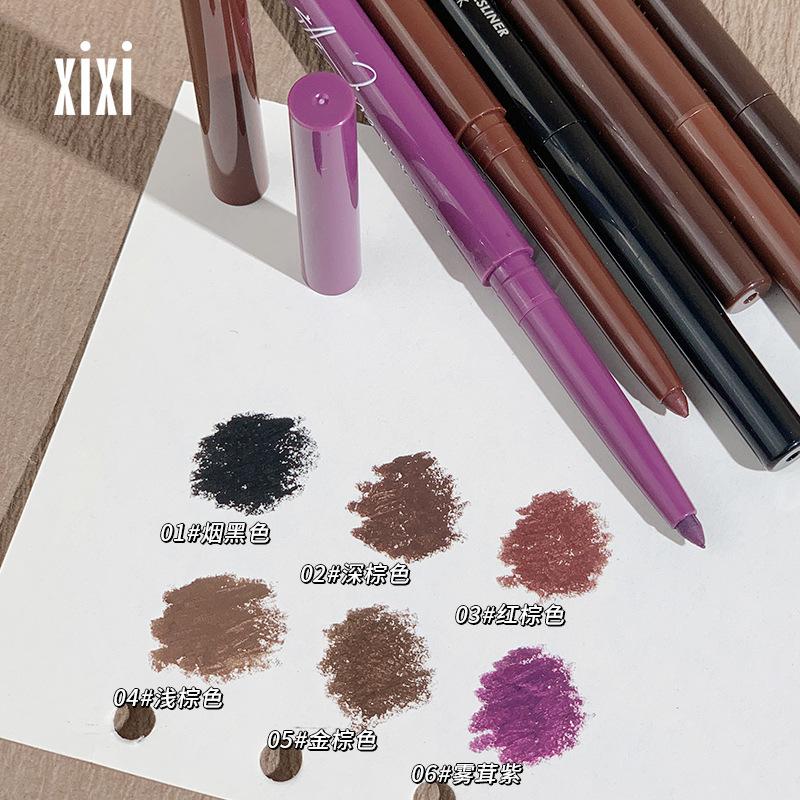 xixi color eyeliner liquid extremely fine not smudge show complexion waterproof sweat-proof brown newbie beginner wholesale Specification drawing