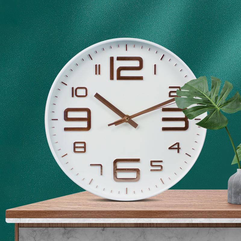 modern minimalist clock home clock art wall clock living room personality creative fashion nordic bedroom pocket watch mute details Picture