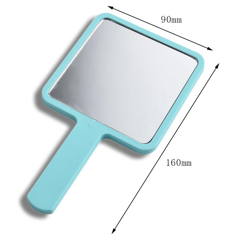 advertising portable card makeup mirror student pu leather wooden metal stainless steel handheld mirror manufacturer logo Item Picture