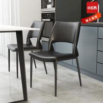 italian minimalist light luxury dining chair home high-grade dining table and chair modern minimalist kitchen island internet celebrity dining room backrest chair