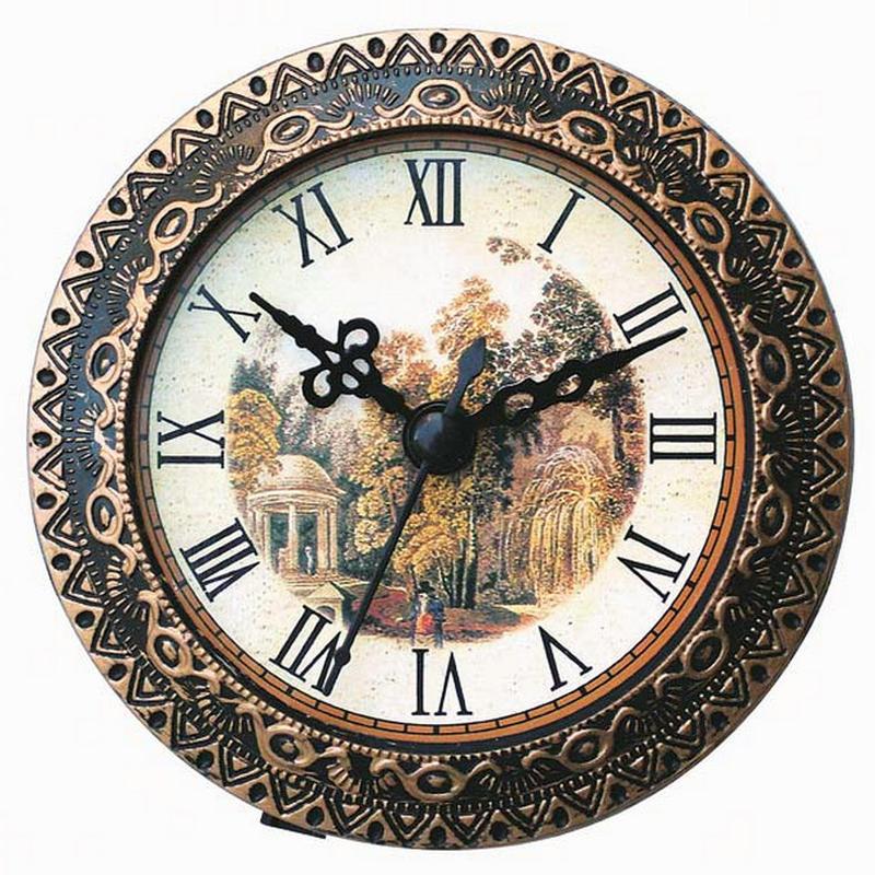 Factory Wholesale 94mm Antique Frame Embedded Clock Head Hours Resin Photo Frame Crafts Hour Movement Accessories Specification drawing