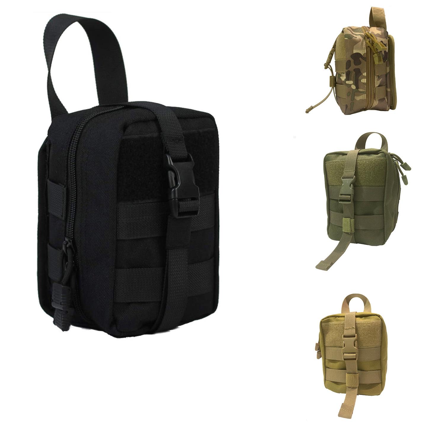 Tactical First-Aid Kit Outdoor Military Fan Shoulder Bag Qui Release First Aid Kits Waist Bag Molle Accessory Kit Accessory Bag Mini Bag